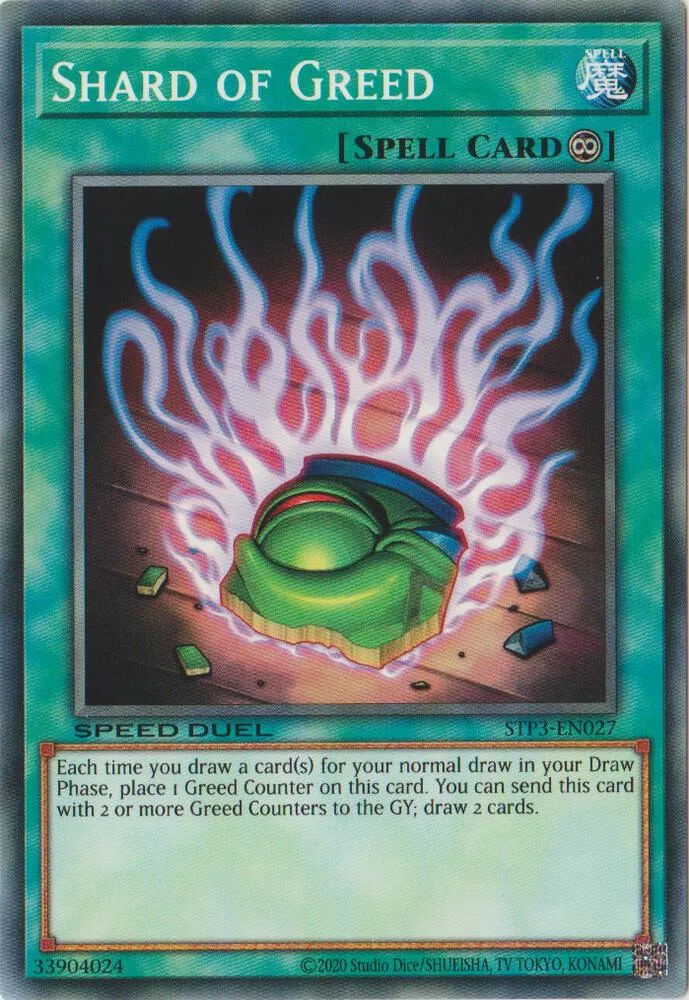 Shard of Greed — Speed Duel Tournament Pack 3 — Yu-Gi-Oh!