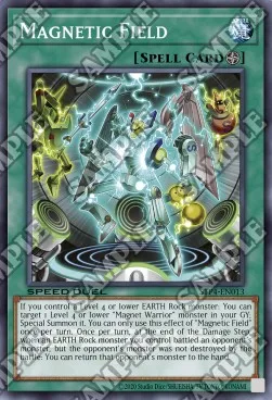Magnetic Field — Speed Duel Tournament Pack 4 — Yu-Gi-Oh!