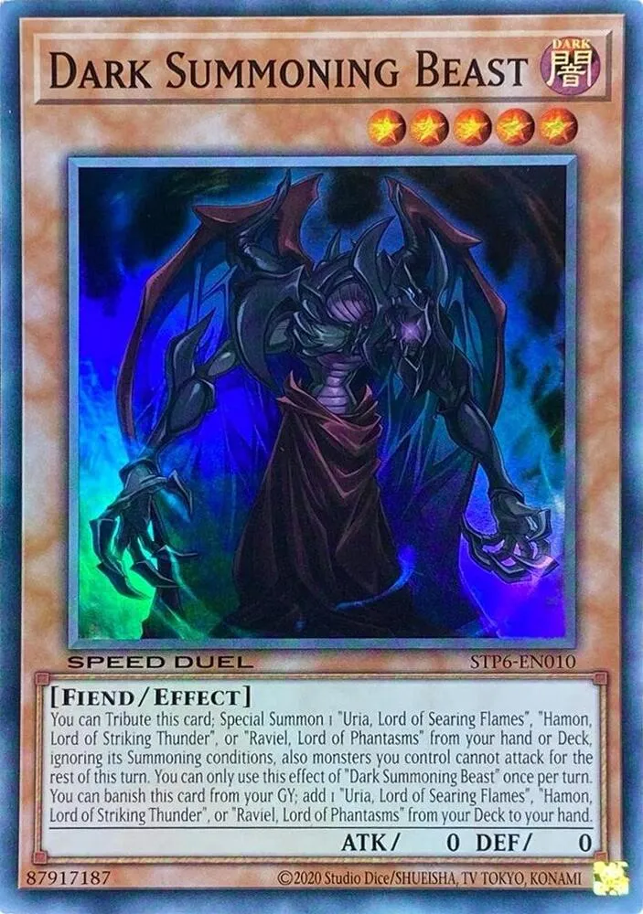 L'Obscur Invocateur de Bêtes — Speed Duel Tournament Pack 6 — Yu-Gi-Oh!