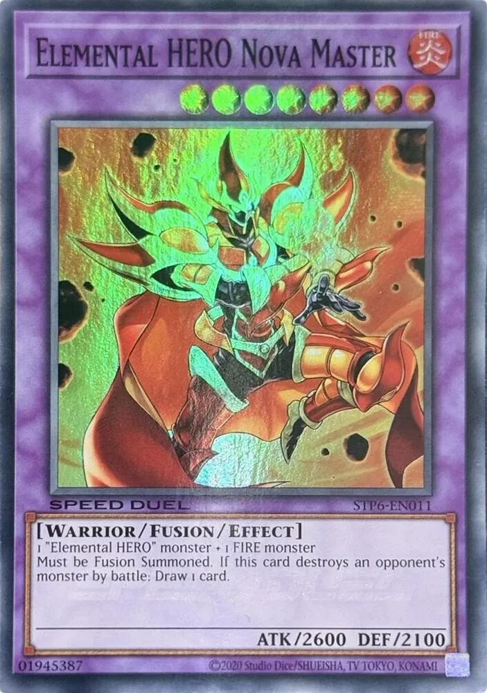 Maître Nova, HÉROS Élémentaire — Speed Duel Tournament Pack 6 — Yu-Gi-Oh!