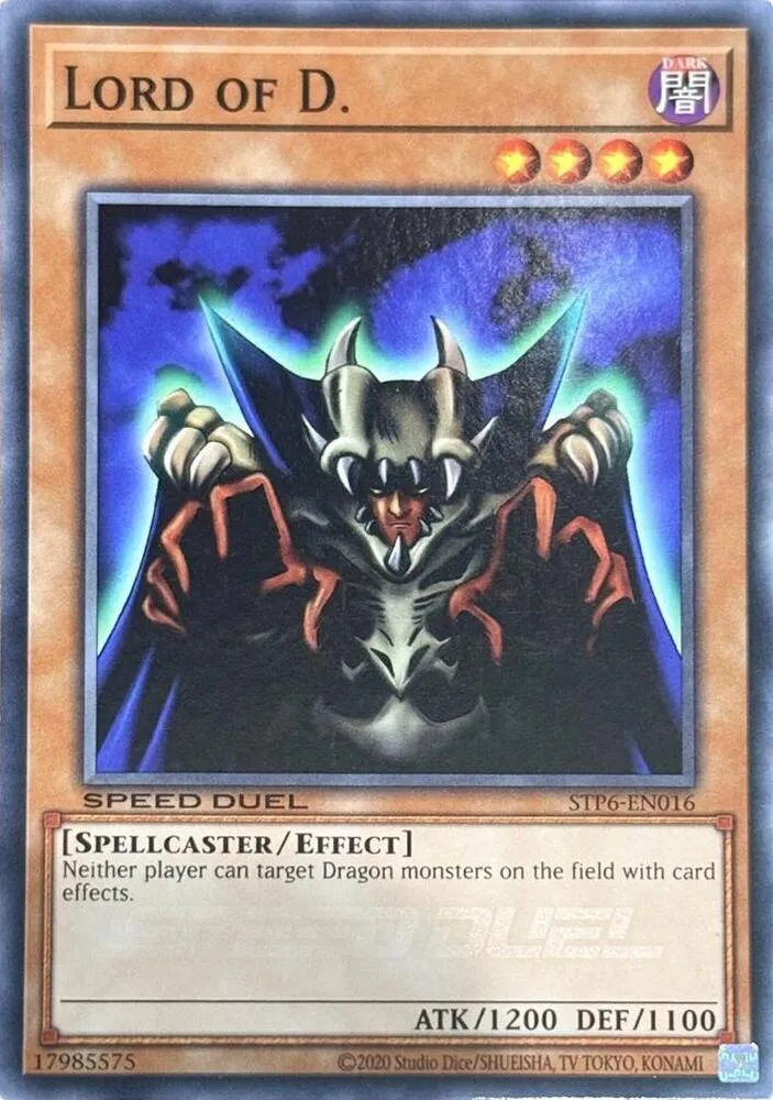 Seigneur des D — Speed Duel Tournament Pack 6 — Yu-Gi-Oh!