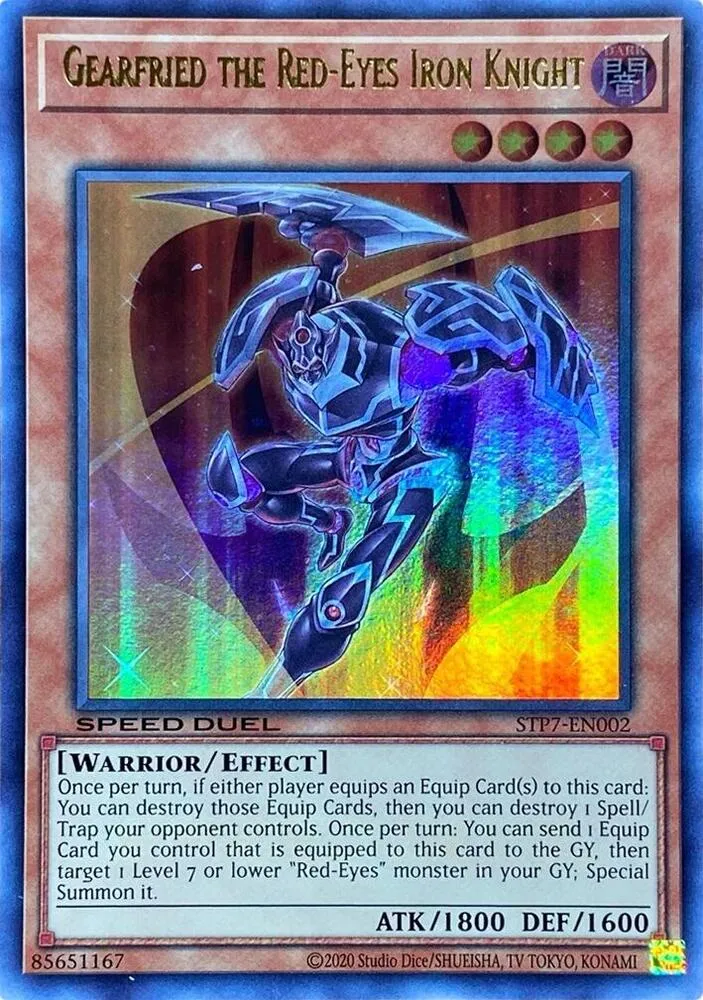 Gearfried aux Yeux Rouges le Chevalier de Fer — Speed Duel: Tournament Pack 7 — Yu-Gi-Oh!