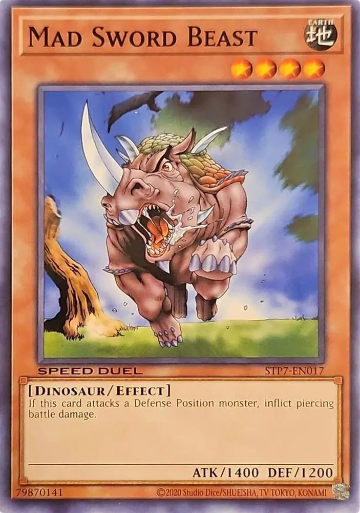 Bête Folle à l'Épée — Speed Duel: Tournament Pack 7 — Yu-Gi-Oh!