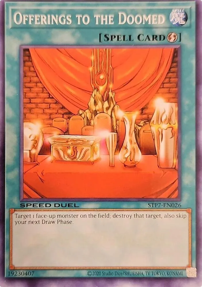 Offrande aux Damnés — Speed Duel: Tournament Pack 7 — Yu-Gi-Oh!
