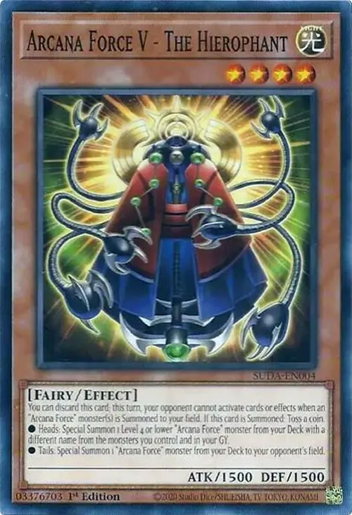 Force Arcane V - Le Pape — Supreme Darkness — Yu-Gi-Oh!