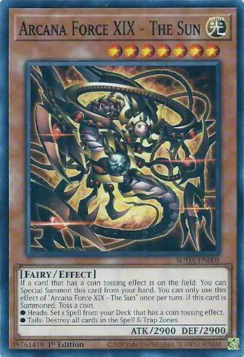 Force Arcane XIX - Le Soleil — Supreme Darkness — Yu-Gi-Oh!
