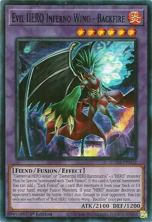 Aile Infernale, HÉROS du Mal - Contre-Feu — Supreme Darkness — Yu-Gi-Oh!