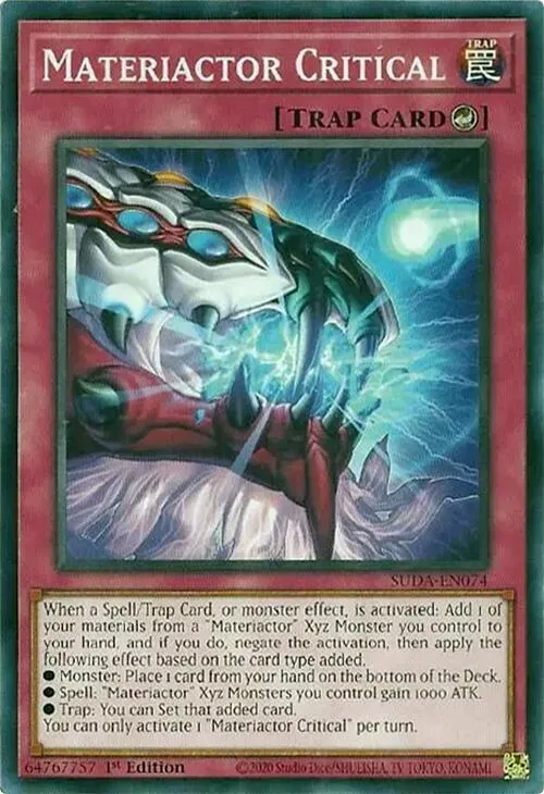 Matériacteur Critique — Supreme Darkness — Yu-Gi-Oh!