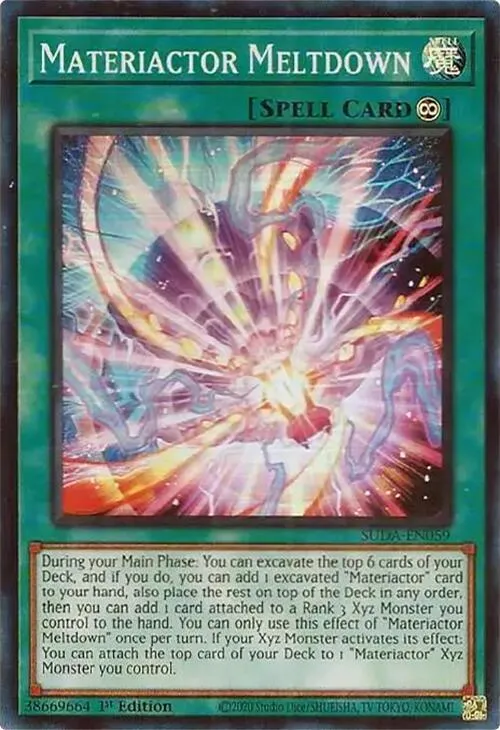 Effondrement Matériacteur — Supreme Darkness — Yu-Gi-Oh!