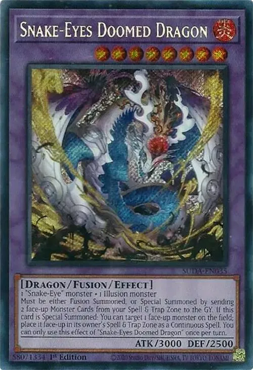 Snake-Eyes Doomed Dragon — Supreme Darkness — Yu-Gi-Oh!