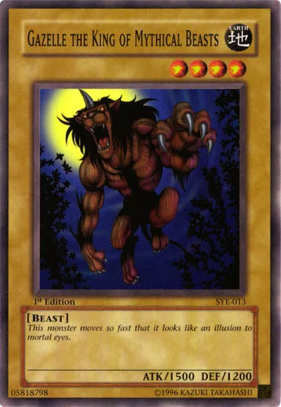 Gazelle, Roi des Bêtes Mythiques — Starter Deck: Yugi Evolution — Yu-Gi-Oh!