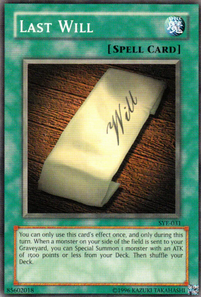 Dernière Volonté — Starter Deck: Yugi Evolution - Unlimited — Yu-Gi-Oh!