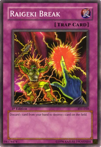 Interruption de Raigeki — Starter Deck: Yugi Evolution — Yu-Gi-Oh!