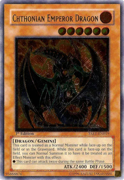 Empereur Dragon Chthonien — Tactical Evolution — Yu-Gi-Oh!