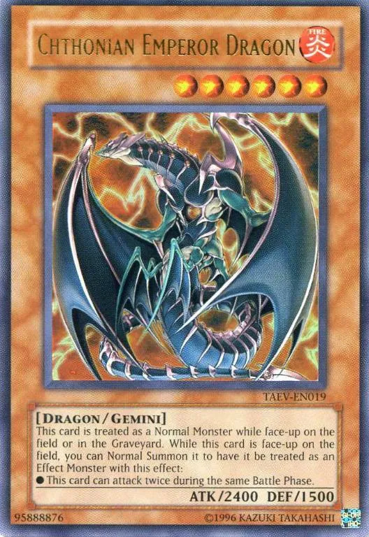 Empereur Dragon Chthonien — Tactical Evolution - Unlimited — Yu-Gi-Oh!