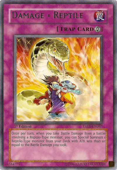 Damage = Reptile — Tactical Evolution — Yu-Gi-Oh!