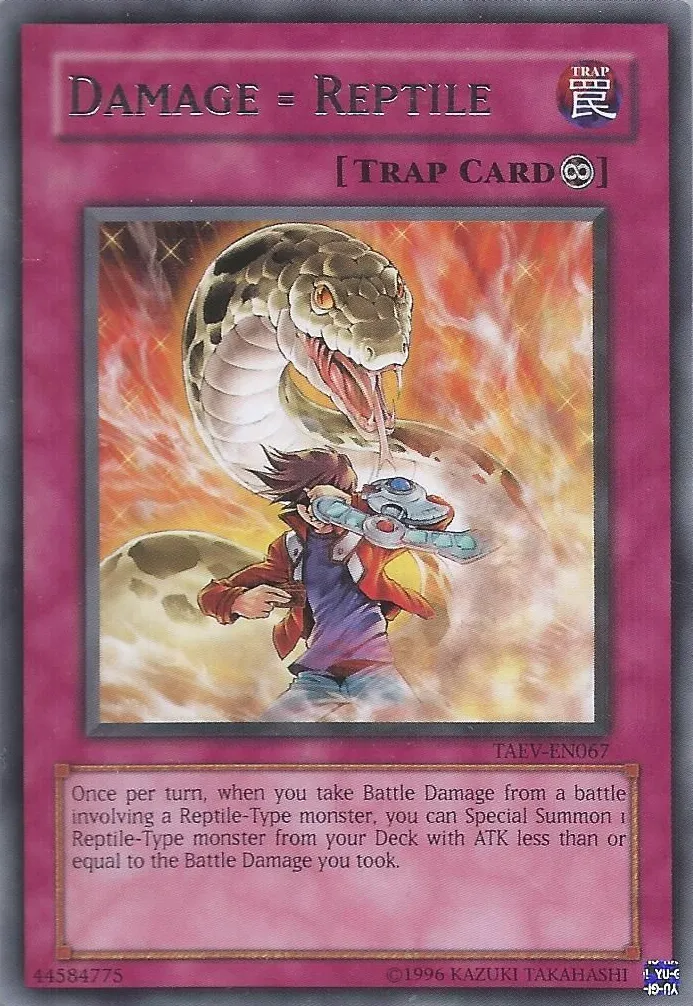 Damage = Reptile — Tactical Evolution - Unlimited — Yu-Gi-Oh!