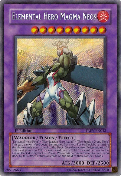 Néos Magma, HÉROS Élémentaire — Tactical Evolution — Yu-Gi-Oh!