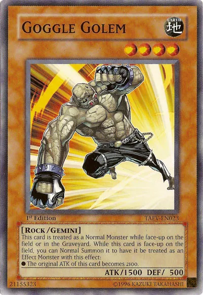 Punk Golem — Tactical Evolution — Yu-Gi-Oh!