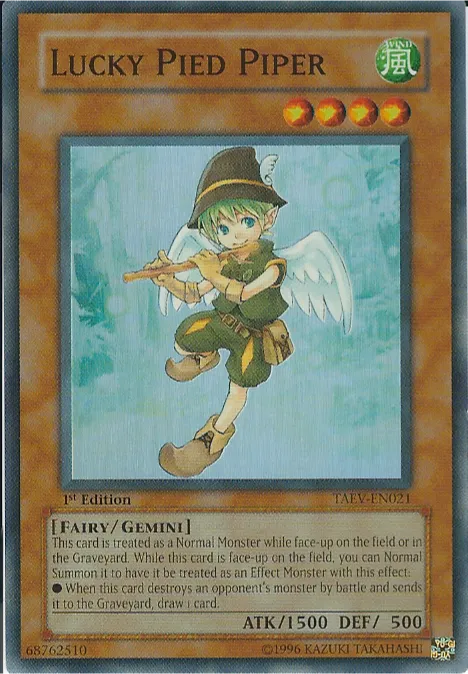 Joueur de Flûte Porte-Bonheur — Tactical Evolution — Yu-Gi-Oh!