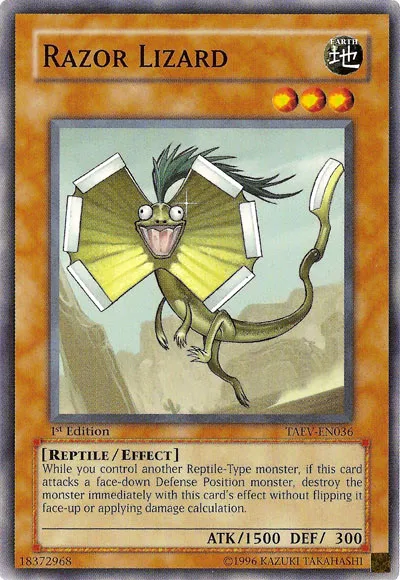 Lézard Rasoir — Tactical Evolution — Yu-Gi-Oh!