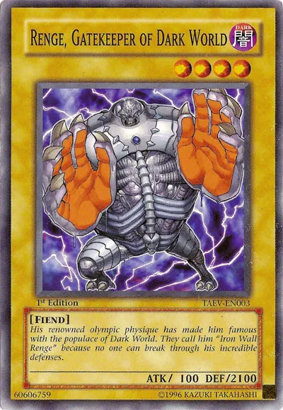 Renge, Sentinelle du Monde Ténébreux — Tactical Evolution — Yu-Gi-Oh!