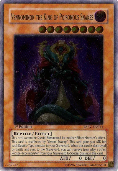 Vénominon, Roi des Serpents Venimeux — Tactical Evolution — Yu-Gi-Oh!