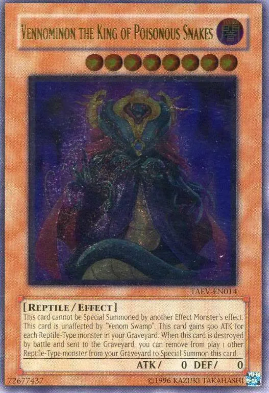 Vénominon, Roi des Serpents Venimeux — Tactical Evolution - Unlimited — Yu-Gi-Oh!