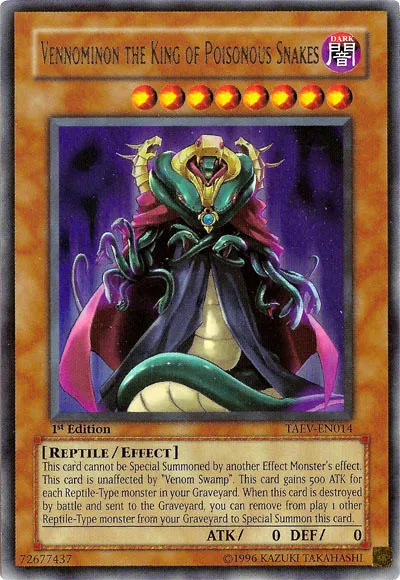 Vénominon, Roi des Serpents Venimeux — Tactical Evolution — Yu-Gi-Oh!