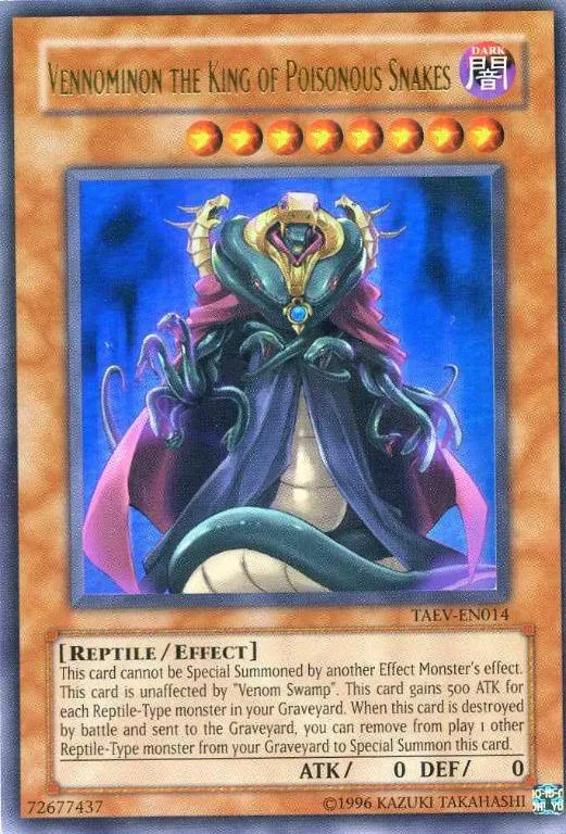 Vénominon, Roi des Serpents Venimeux — Tactical Evolution - Unlimited — Yu-Gi-Oh!