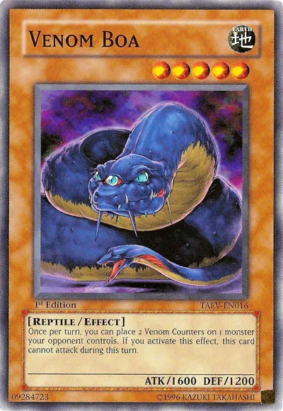 Boa Venin — Tactical Evolution — Yu-Gi-Oh!