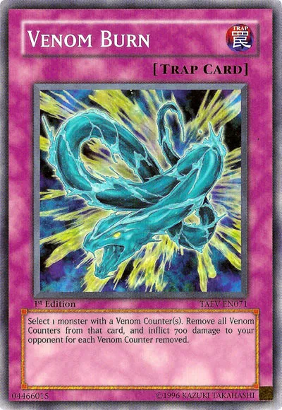 Venom Burn — Tactical Evolution — Yu-Gi-Oh!