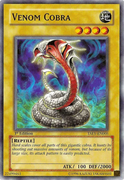 Cobra Venin — Tactical Evolution — Yu-Gi-Oh!