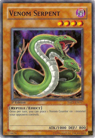 Serpent Venin — Tactical Evolution — Yu-Gi-Oh!