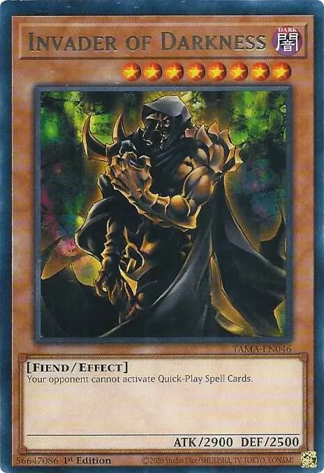 Invader of Darkness — Tactical Masters — Yu-Gi-Oh!