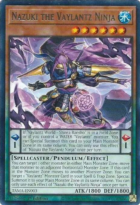 Nazuki the Vaylantz Ninja — Tactical Masters — Yu-Gi-Oh!