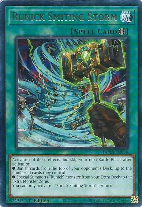 Runick Smiting Storm — Tactical Masters — Yu-Gi-Oh!