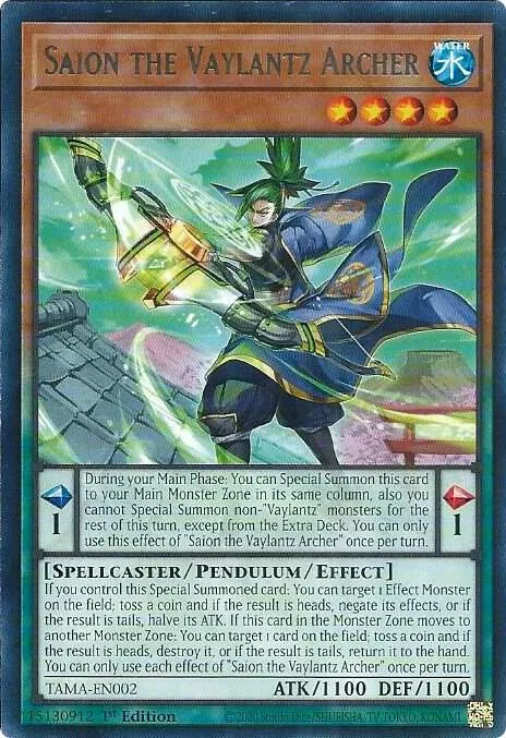 Saion the Vaylantz Archer — Tactical Masters — Yu-Gi-Oh!