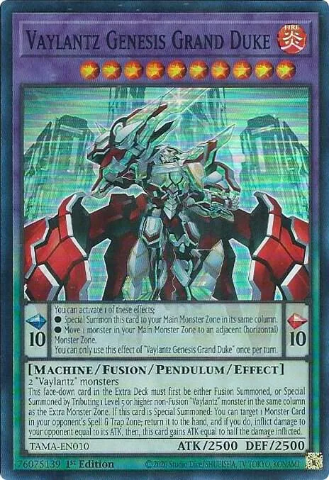 Vaylantz Genesis Grand Duke — Tactical Masters — Yu-Gi-Oh!