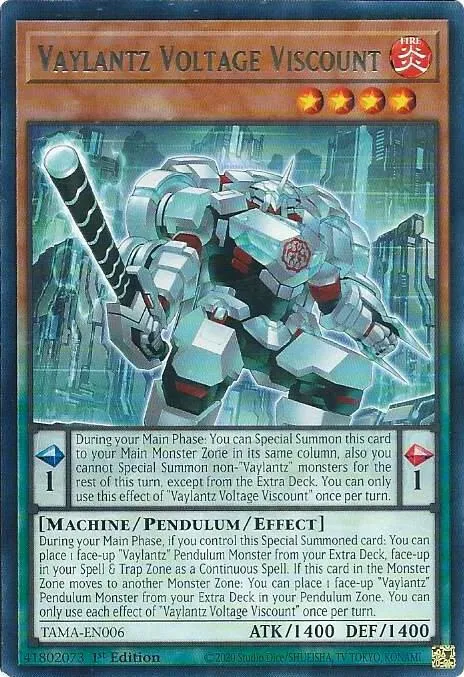 Vaylantz Voltage Viscount — Tactical Masters — Yu-Gi-Oh!