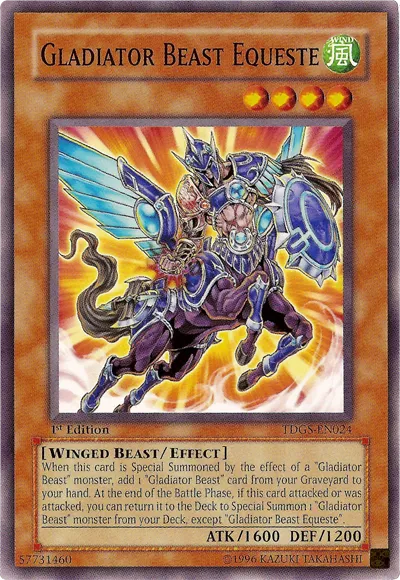 Gladiator Beast Equeste — The Duelist Genesis — Yu-Gi-Oh!