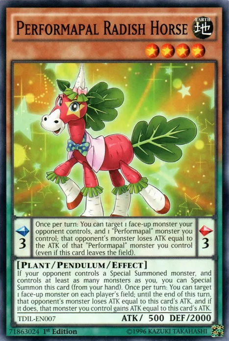 Performapal Radish Horse — The Dark Illusion — Yu-Gi-Oh!