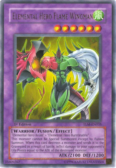 Elemental HERO Flame Wingman — The Lost Millennium — Yu-Gi-Oh!
