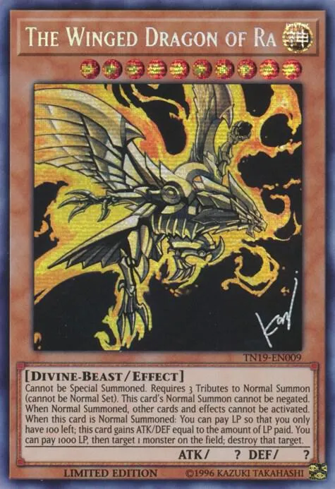 The Winged Dragon of Ra — 2019 Gold Sarcophagus Tin — Yu-Gi-Oh!