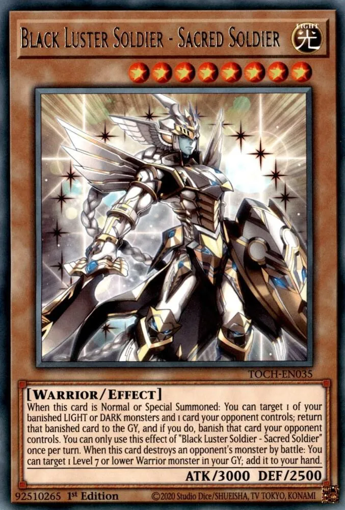 Black Luster Soldier - Sacred Soldier — Toon Chaos - Unlimited — Yu-Gi-Oh!