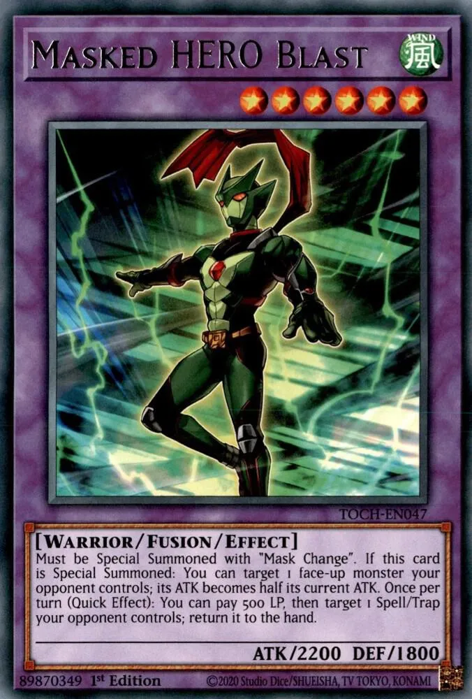Masked HERO Blast — Toon Chaos - Unlimited — Yu-Gi-Oh!