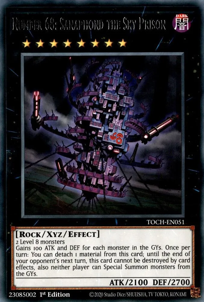 Number 68: Sanaphond the Sky Prison — Toon Chaos - Unlimited — Yu-Gi-Oh!