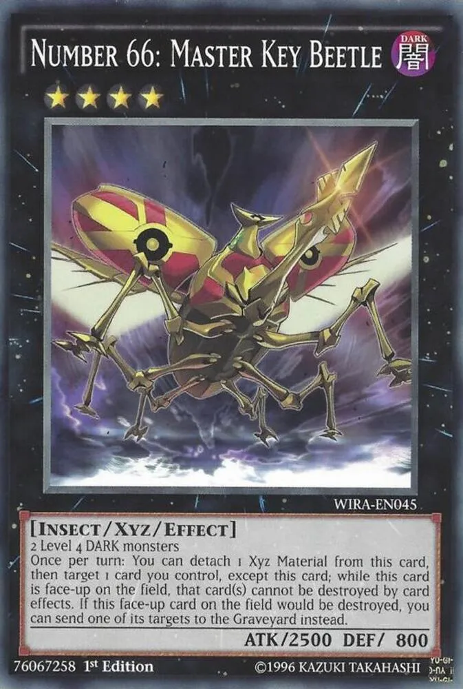 Number 66: Master Key Beetle — Wing Raiders — Yu-Gi-Oh!