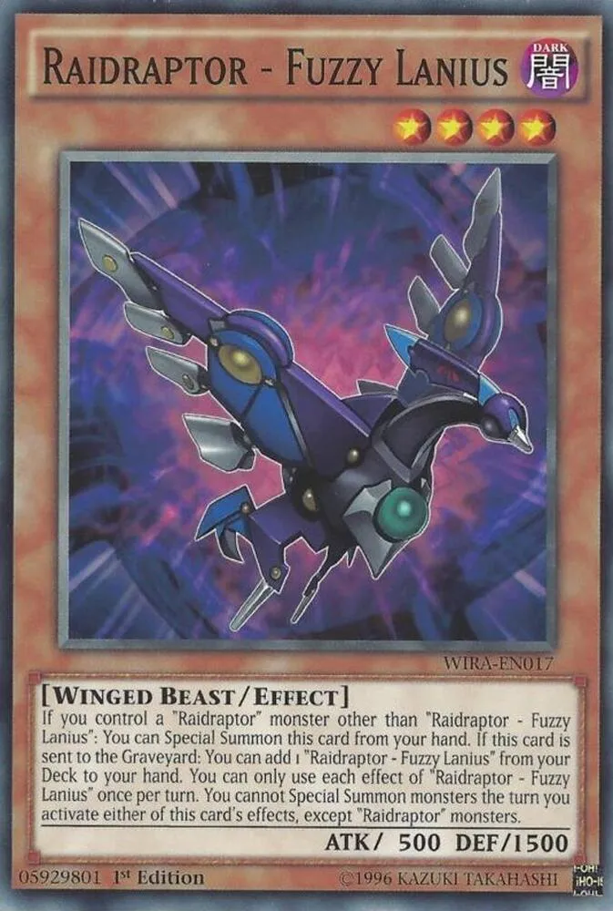 Raidraptor - Fuzzy Lanius — Wing Raiders — Yu-Gi-Oh!