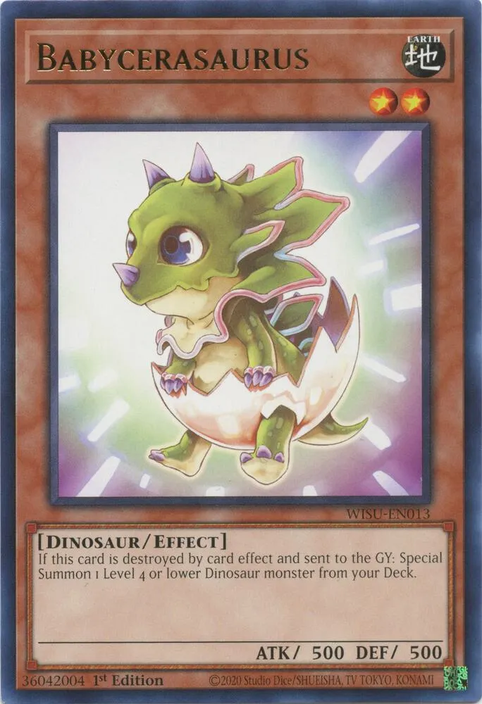 Babycerasaurus — Wild Survivors — Yu-Gi-Oh!